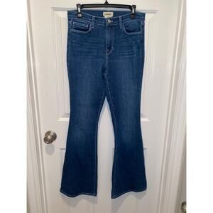 L'AGENCE Bell High Rise Flare Jean in Delta Size 28